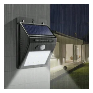 LAMPARA CAMINERIA C/PANEL Y SENSOR JARDIN en Costa Rica