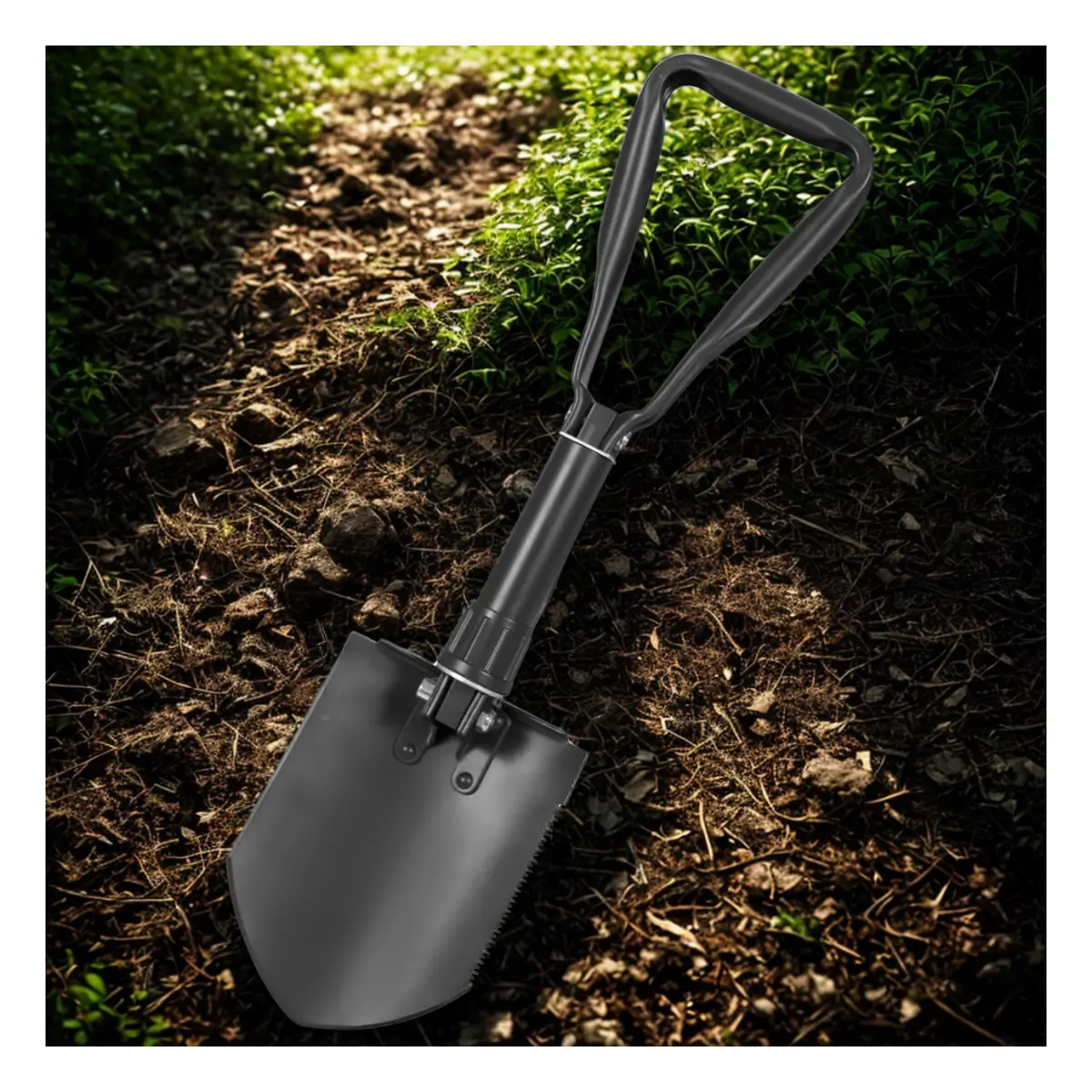 PALA PLEGABLE PARA CAMPING CON BOLSO DE NYLON en Costa Rica