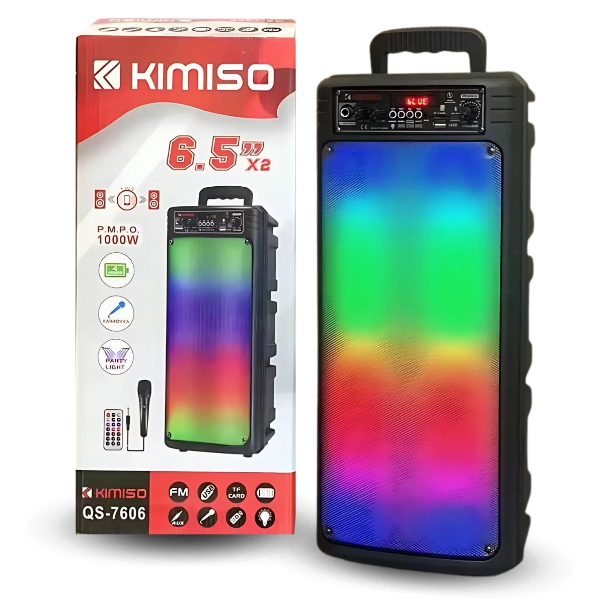 PARLANTE BLUETOOTH QS-7606 1000W en Costa Rica
